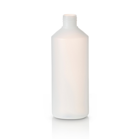 500ml Natural HDPE Cylindrical Bottle