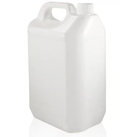 5 Litre HDPE Natural Plastic Jerry Can - 82p Per Jerry Can